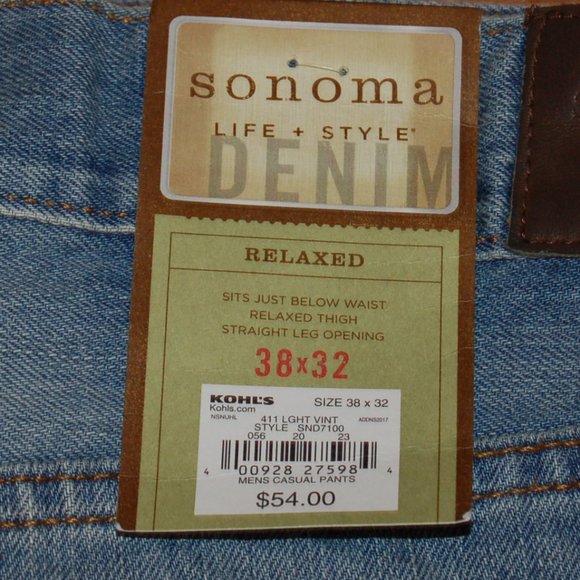 Sonoma	Men's Life+Style Relaxed Fit Jean - Picture 3 of 4